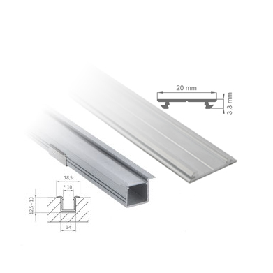 LED-Strip Mono Aluminium Profile