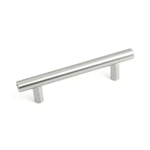 Kitchen handle 3402 T-foot Stainless steel look