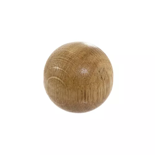 Wood Knob Ball Oak