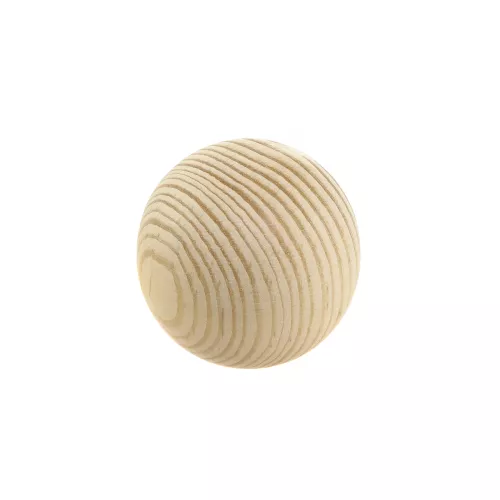 Wood Knob Ball Pine wood