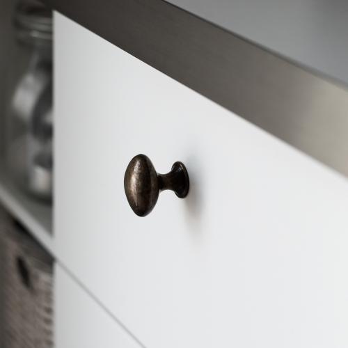 Oval knopp Emtefall Gammal antik