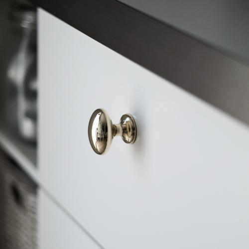 Oval knob 4010 Brass color