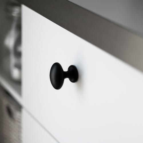 Oval knob 4010 Black