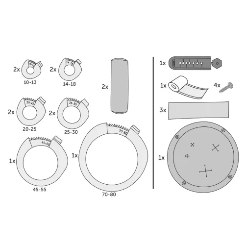 Tätningsset med stosar & Diaflex