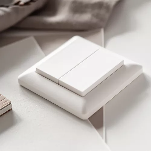 Push Power Strömbrytare Vit 4-väg