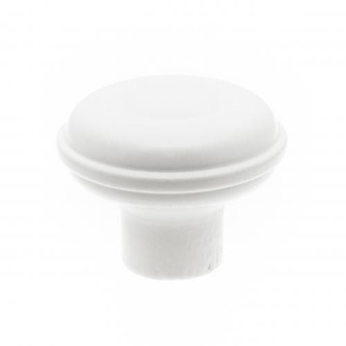 Wood Knob White 9707