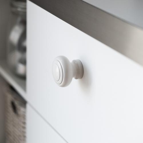 Wooden Knob 9255 Rillan White