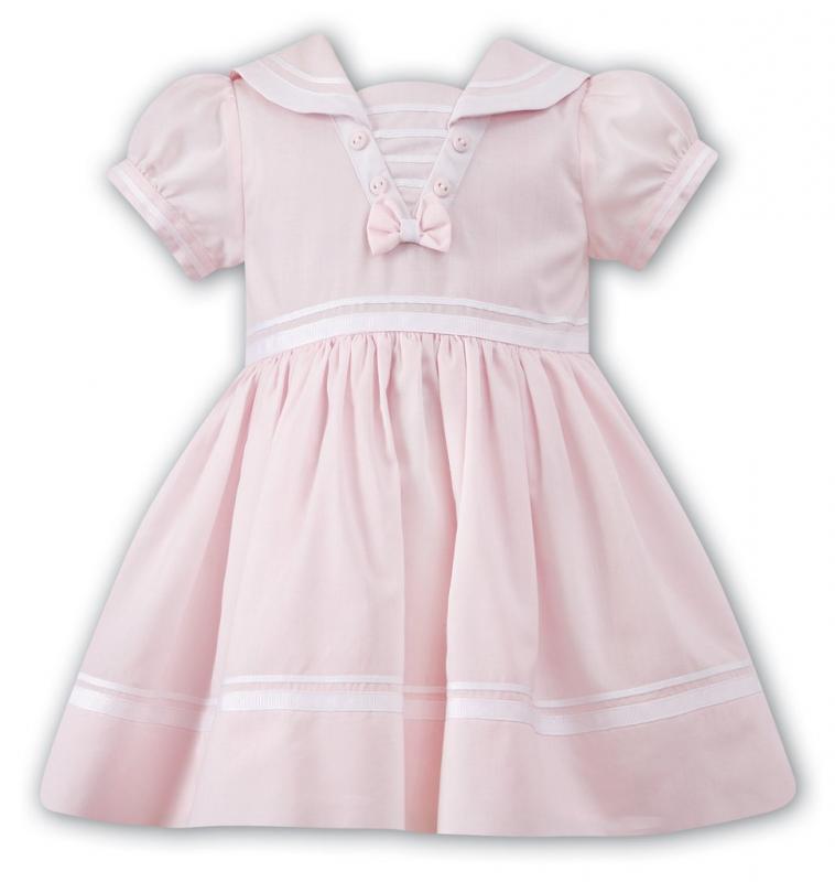 Sjömansklänning Hilma - rosa