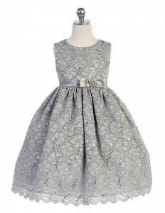 Festklänning Katarina - silvergrå