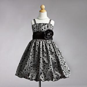 Prickig festklänning Sabrina - silvergrå