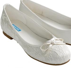 Brudskor Ballerina Spets