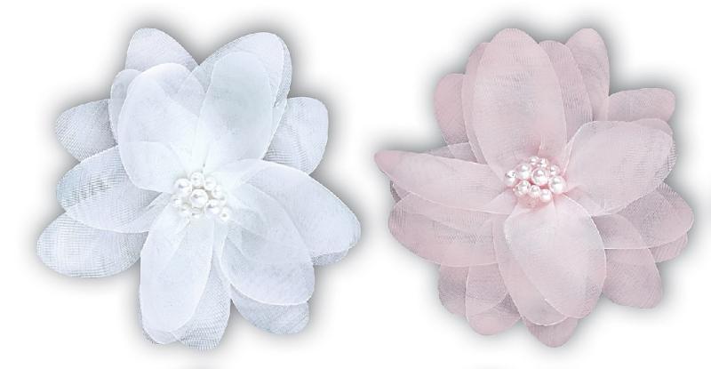 Clip Blomma - vit eller rosa