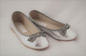 Ballerinaskor metallic silver
