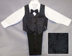 Barnkostym Västset Gustav - svart