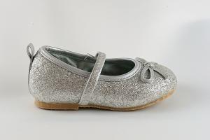 Ballerinaskor silver glitter