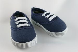 Canvas sneakers för barn - blått