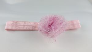 Hårband glitter ros