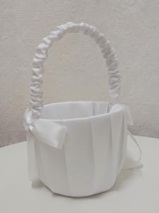 Blomsterkorg / näbbkorg kritvit