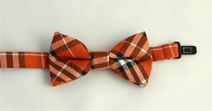 Barnfluga rutig - orange