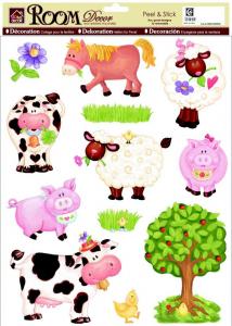 Lantgårdsdjur väggklistermärken