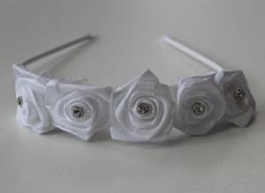 Diadem 5 blommor - kritvit