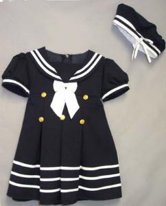 Mörkblå sjömansklänning