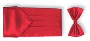 Cummerband set - rött