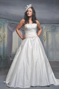 Brudklänning - dupion silk