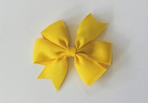 Hårspänne Rosett - gul