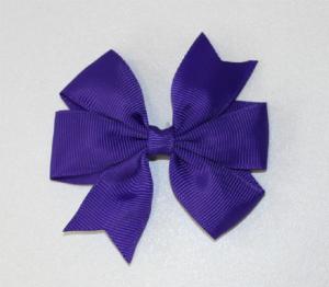 Hårspänne Rosett - mörklila