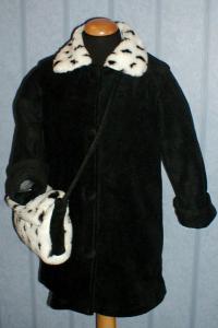 Fleecejacka med väska