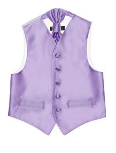 Väst och kravatt barn - ljuslila