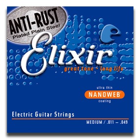 Elixir 12102 Electric Nickel Plated Steel Nanoweb 011-049