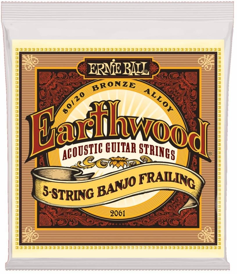 Ernie Ball 2061 Earthwood 5-string Banjo Frailing 010-024