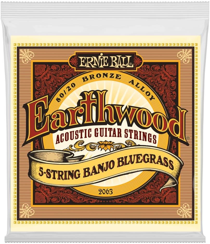 Ernie Ball 2063 Earthwood 5-string Banjo Bluegrass 009-020
