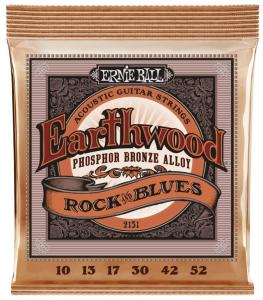 Ernie Ball 2151 Earthwood Phosphor Bronze 010-52 Plain G