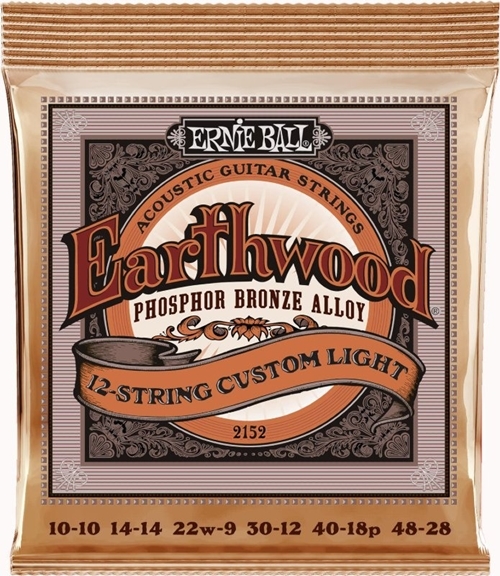 Ernie Ball 2152 Earthwood Phosphor Bronze 12-string 010-056