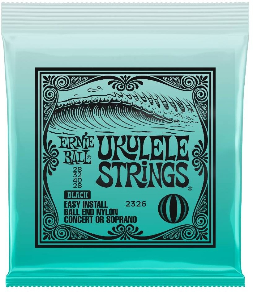 Ernie Ball 2326 Black Nylon Ball-end Ukulele Strings