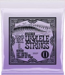 Ernie Ball 2327 Black Nylon Ball-end Ukulele Strings Wound G
