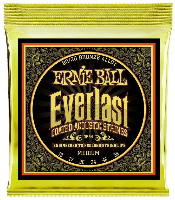 Ernie Ball 2554 Everlast Coated 80/20 Bronze 013-056