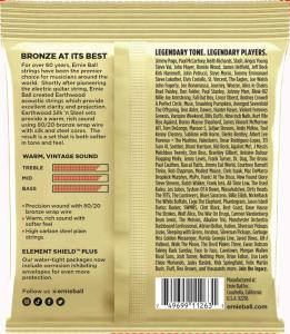 Ernie Ball 3047 Earthwood 80/20 Silk & Steel 010-050 3-pack