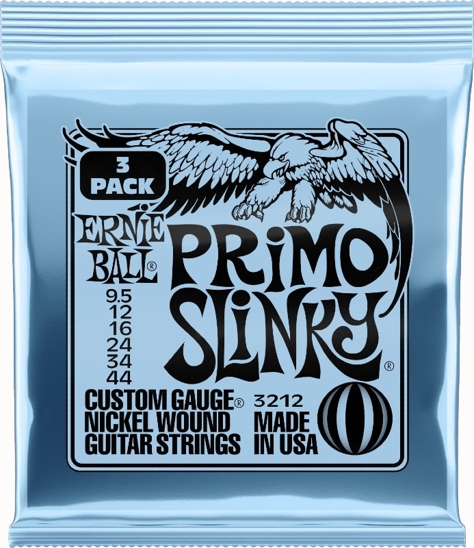 Ernie Ball 3212 Primo Slinky 0095-044 3-pack