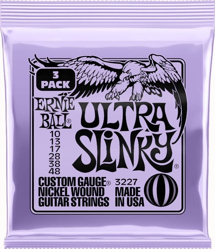 Ernie Ball 3227 Ultra Slinky 010-048 3-pack