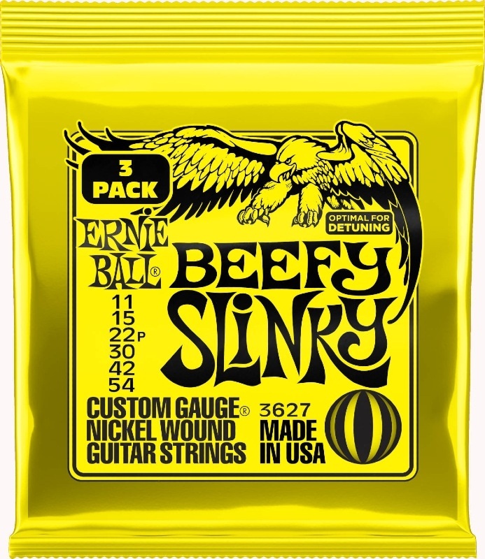 Ernie Ball 3627 Beefy Slinky 011-054 3-pack