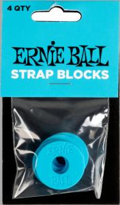 Ernie Ball 5619 Strap Blocks Blue 4-pack