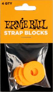 Ernie Ball 5621 Strap Blocks Orange 4-pack
