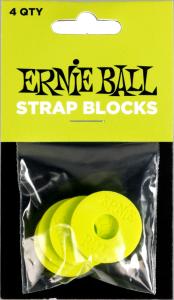 Ernie Ball 5622 Strap Blocks Green 4-pack