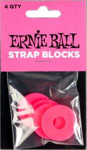 Ernie Ball 5623 Strap Blocks Pink 4-pack