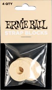 Ernie Ball 5624 Strap Blocks Cream 4-pack