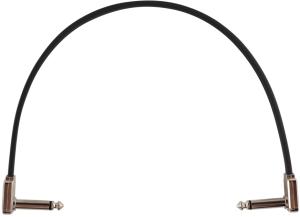 Ernie Ball 6227 Flat Patch Cable Vinklad-Vinklad 30cm - Svart